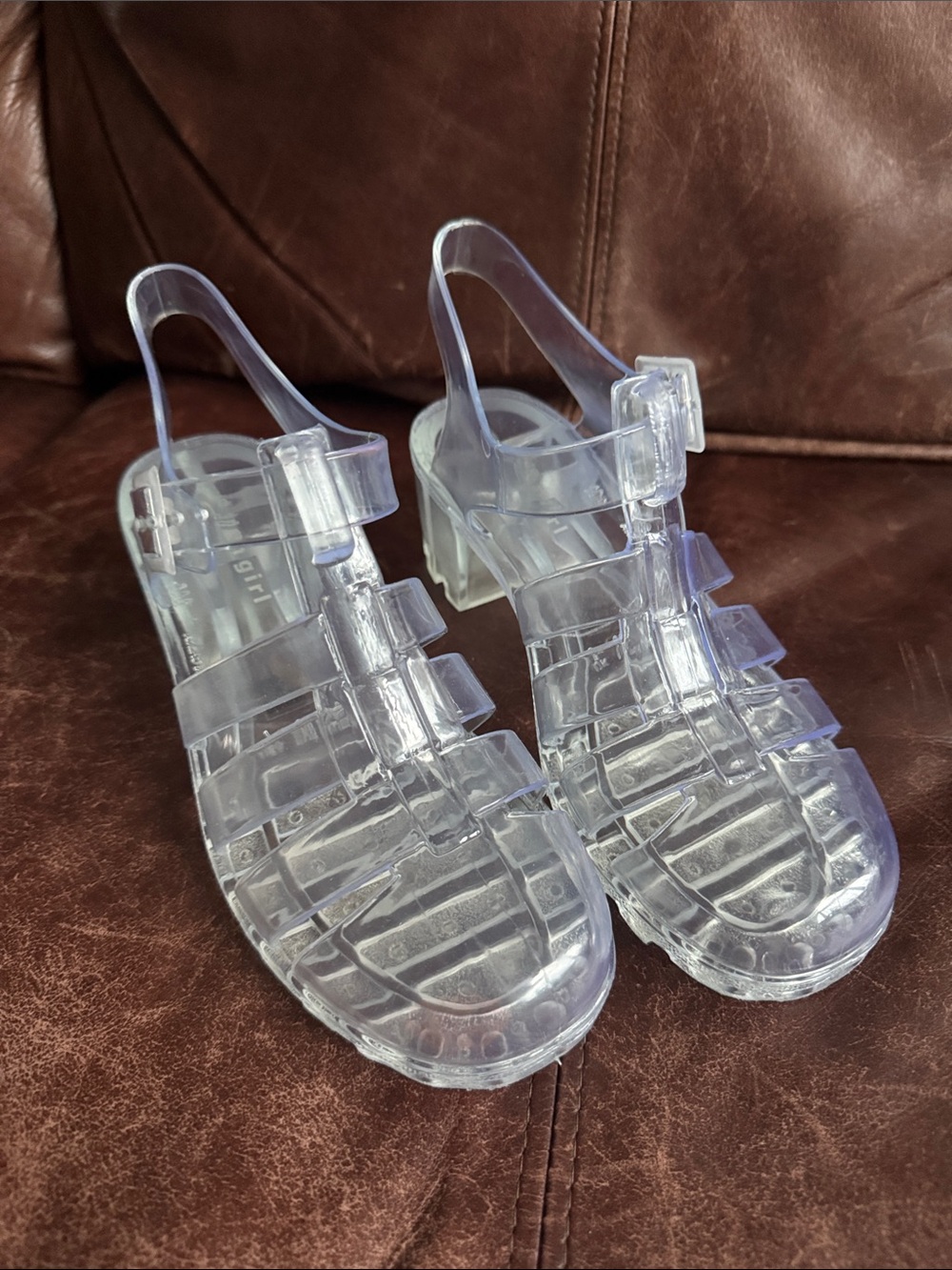 Madden Girl Clear Jelly Slingback Sandals - Transparent/Clear